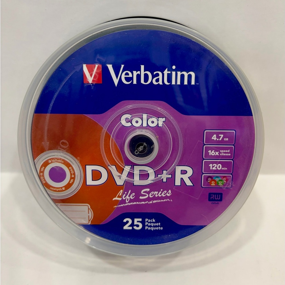 Silver and Color DVD+R 16x, 31 Pack - Memorex and Verbatim